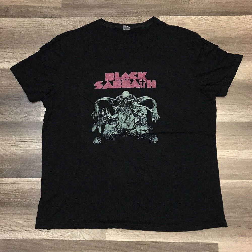 Y2K VTG Black Sabbath Black Graphic Shirt Bloody Sabbath Ozzy Osbourne Sz 2XL